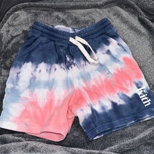kith kids unisex tye dye shorts